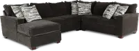 4PC/AUTUMN/STNG/OPT4 Autumn Gray 4 Piece Sectional