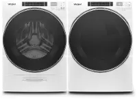 .WHP-8620-W/W-ELE-PR Whirlpool Front Load Washer and Electric Dryer Laundry Pair - White