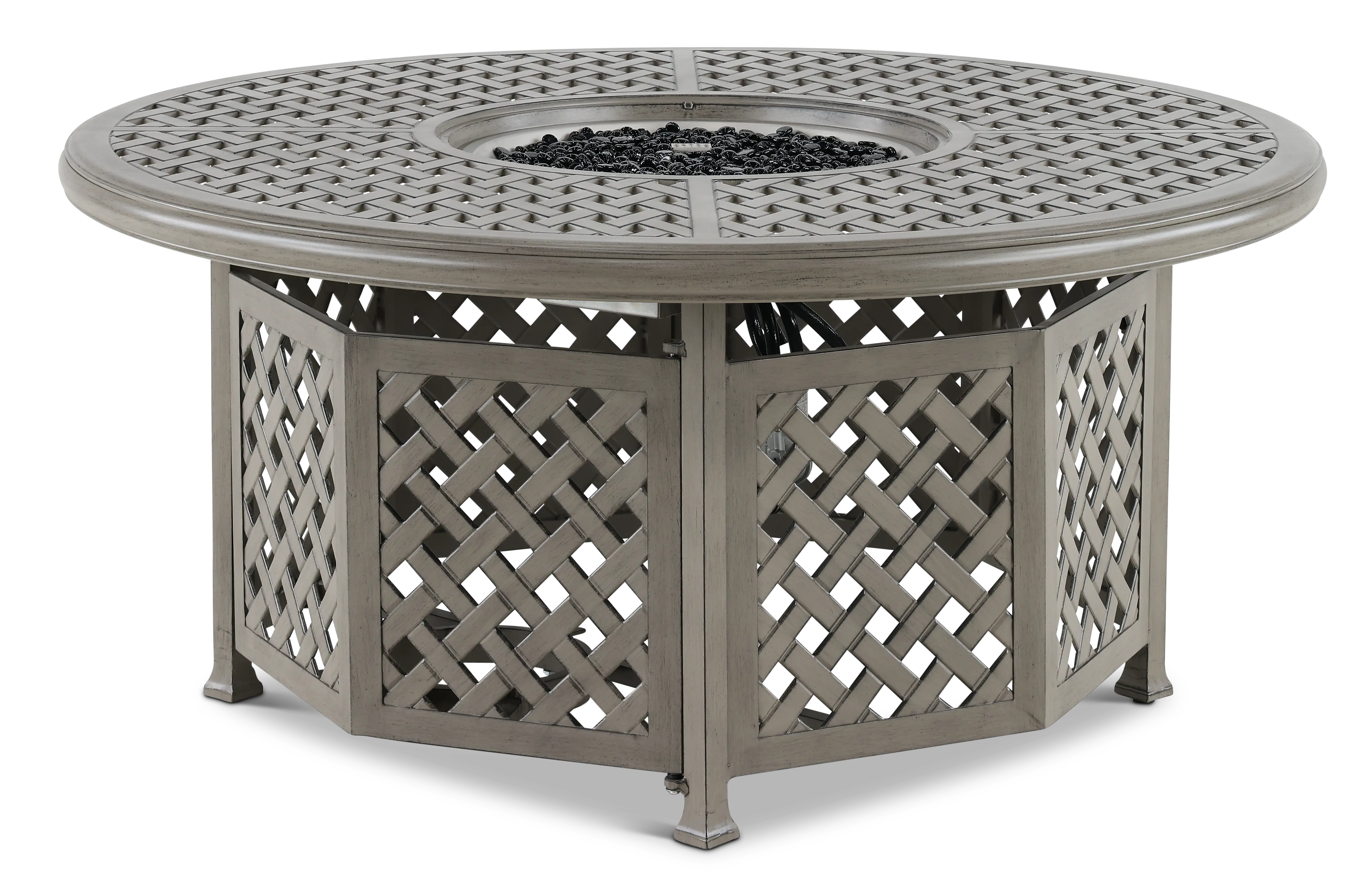 Macan Gray Patio Fire Pit with Accessories-1