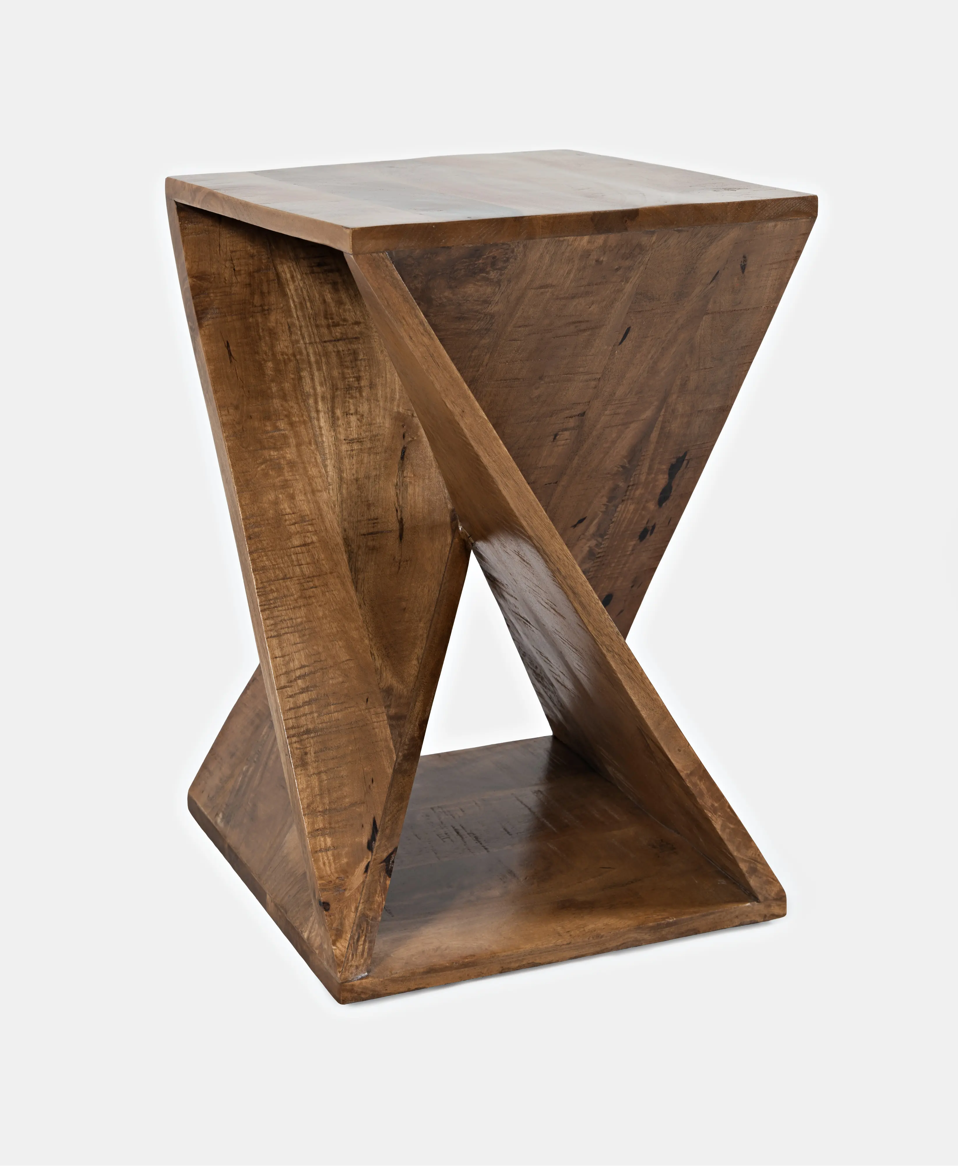 Global Archive Solid Mango Wood Accent Table-4
