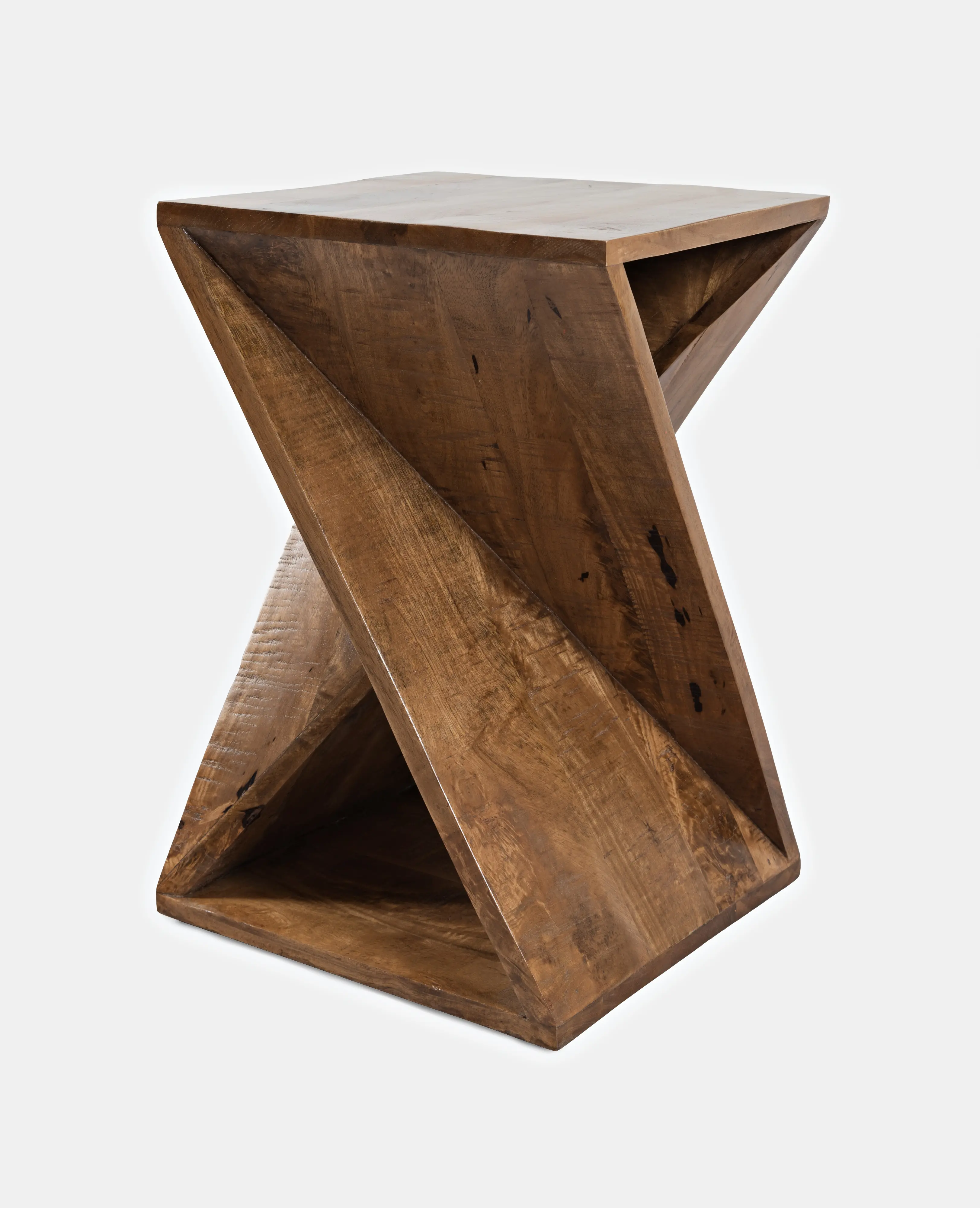 Global Archive Solid Mango Wood Accent Table-5