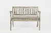 Artisan Washed Gray Craft Slat Back Storage Bench