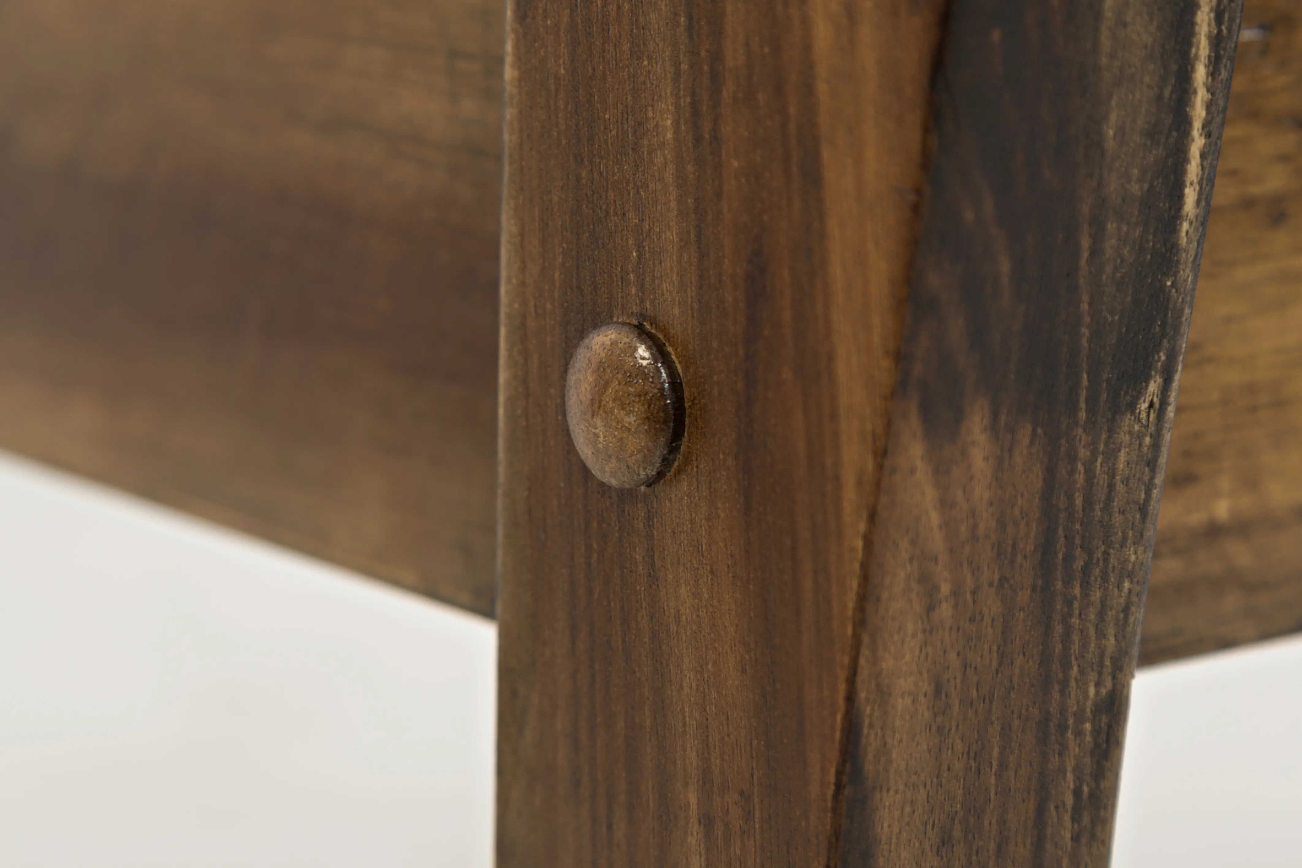 Artisan Dakota Oak Craft Slat Back Storage Bench-5