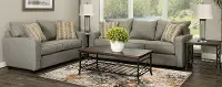 7PC/GAVIN/STON/SLLTL Gavin Stone Gray 7 Piece Living Room Set with Sofa Bed