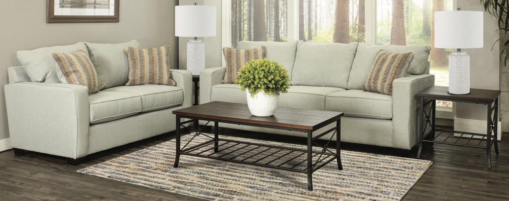 Gavin Sky Gray 7 Piece Living Room Set
