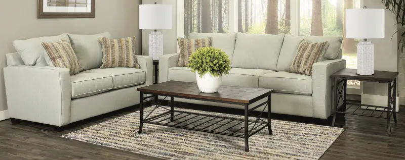 Gavin Sky Gray 7 Piece Living Room Set