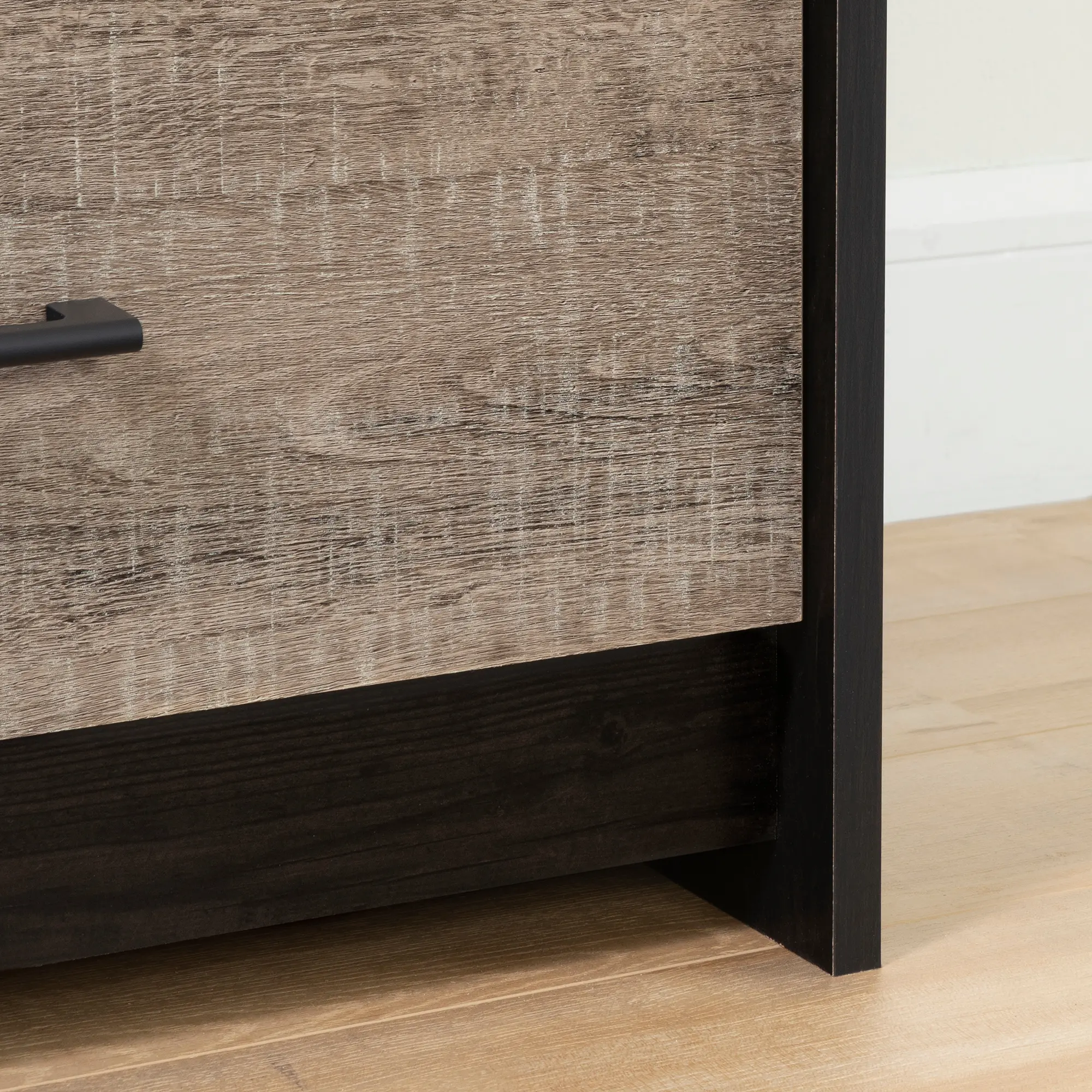 12229 Contemporary Weathered Oak and Brown 6 Drawer Dresser - South Shore-4