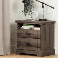 11907 Classic Cottage Oak Brown Nightstand - South Shore