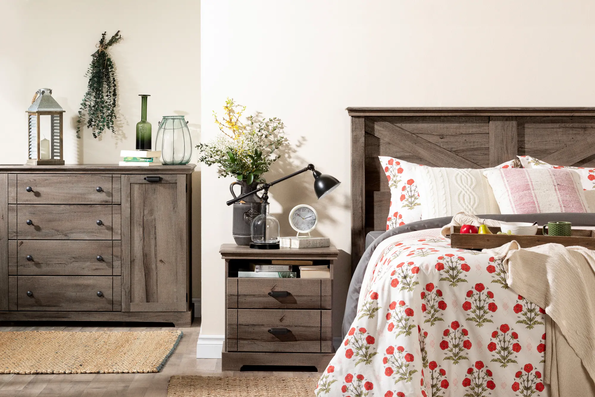 11907 Classic Cottage Oak Brown Nightstand - South Shore-3