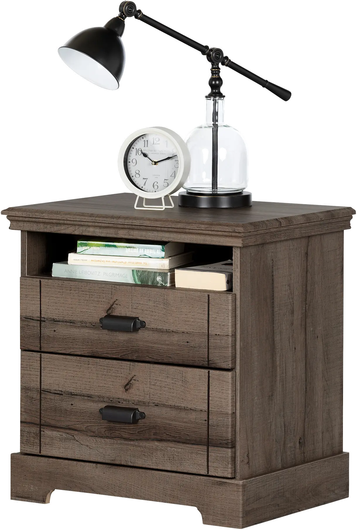 11907 Classic Cottage Oak Brown Nightstand - South Shore-6