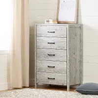 11897 Gravity Contemporary Rustic Seaside Pine Chest of Drawers - South Shore