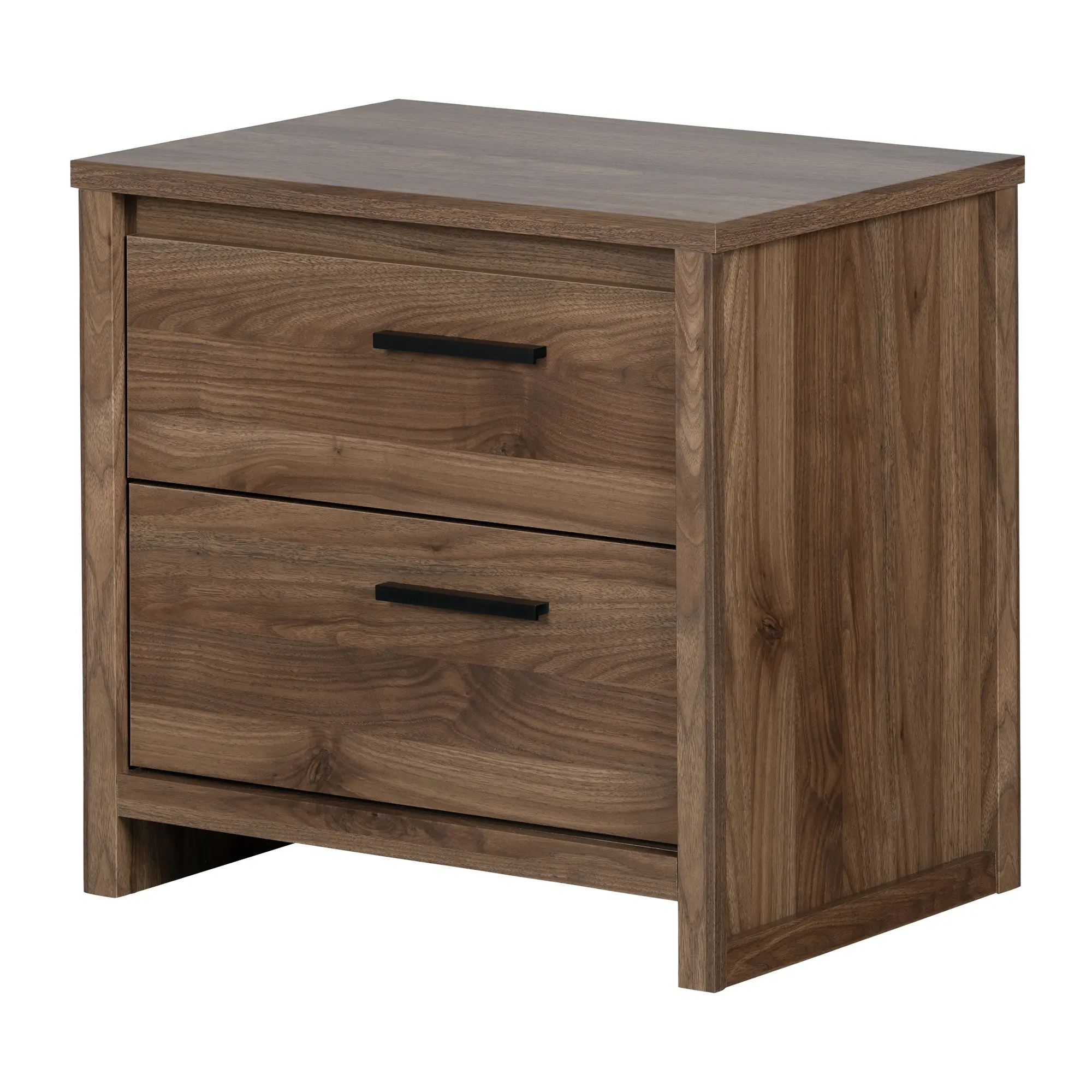 11938 Tao Modern Walnut 2 Drawer Nightstand - South Shore-1