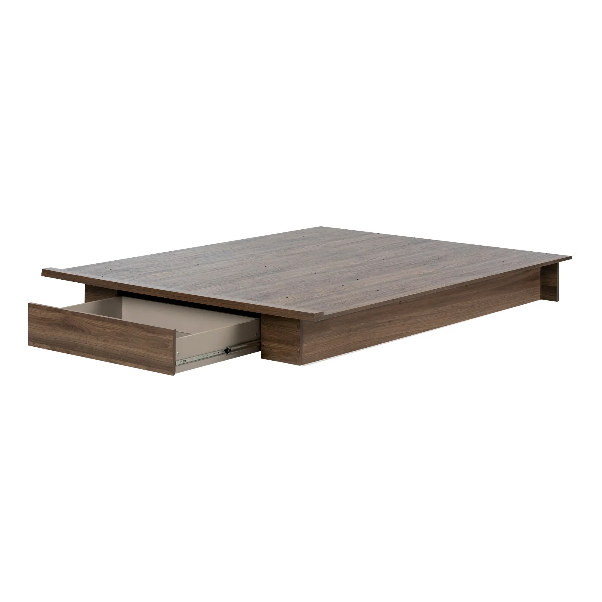 11939 Tao Modern Walnut Platform Full/Queen Storage Bed - South Shore-5