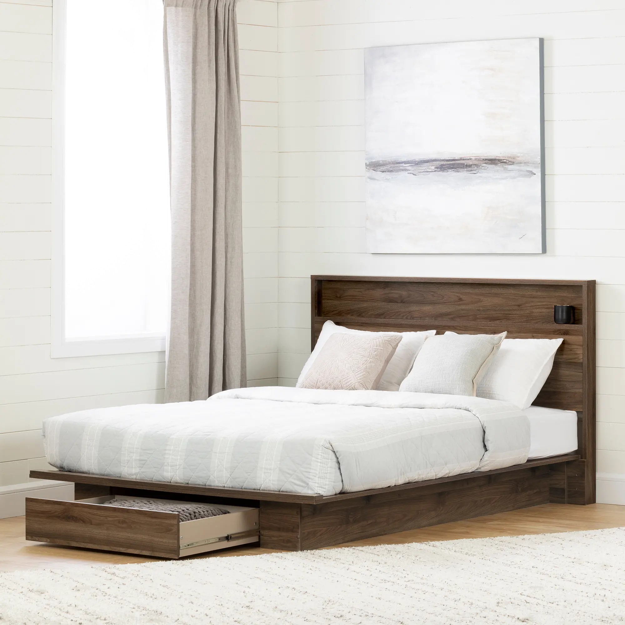 11940 Tao Modern Walnut Full/Queen Headboard - South Shore-4
