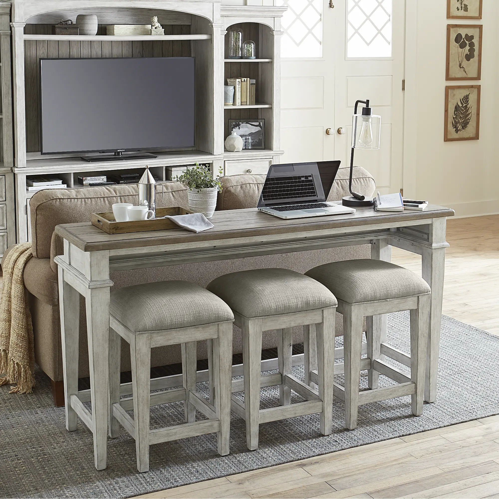 824-OT9001 Heartland Weathered White Counter Height Stool-2