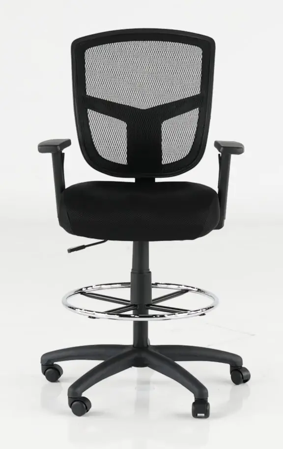 Black Mesh Office Drafting Chair - Drafting Chair Series-6