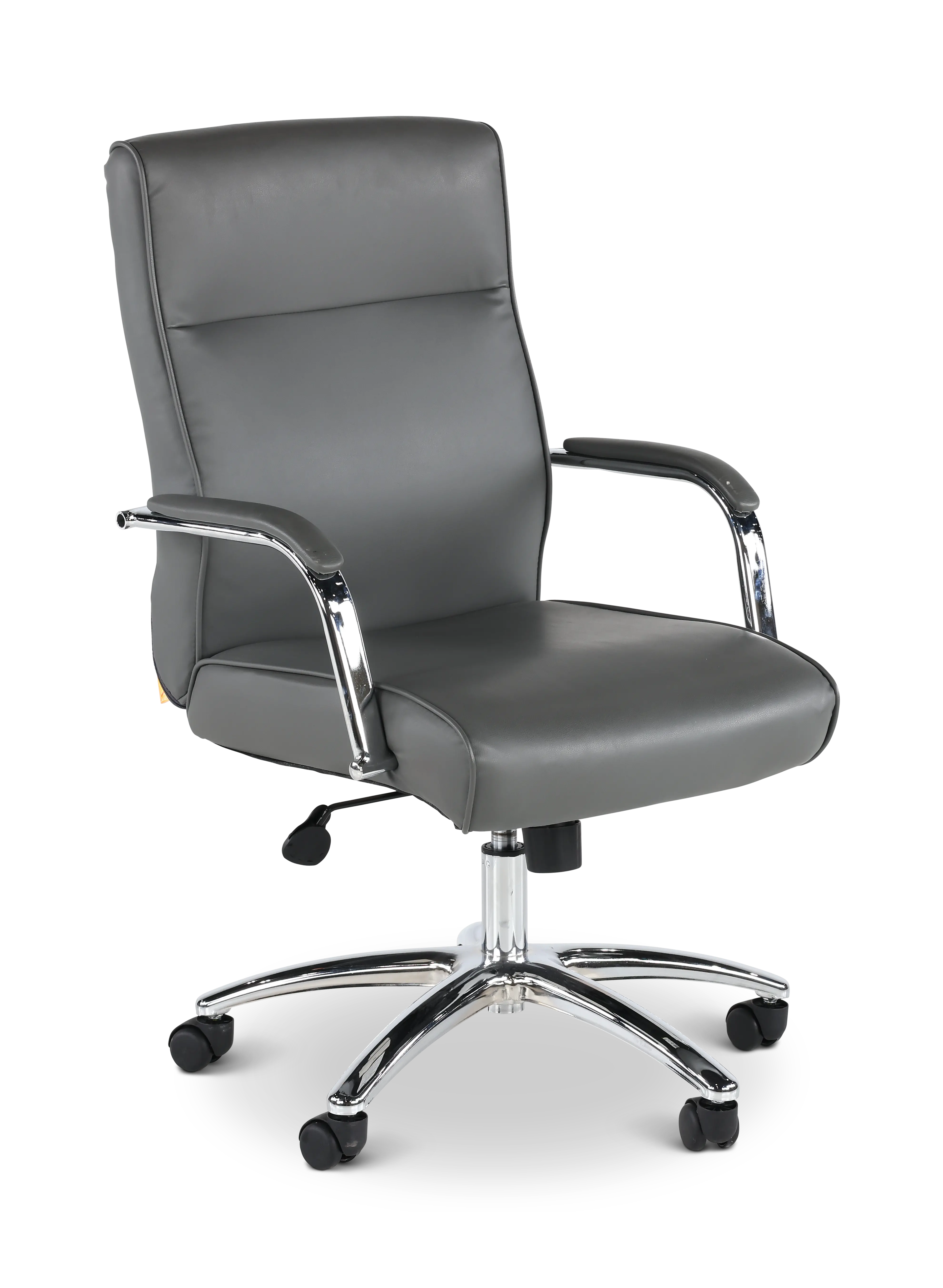 Modern Executive Series Gray CareSoft Vinyl Office Chair-1
