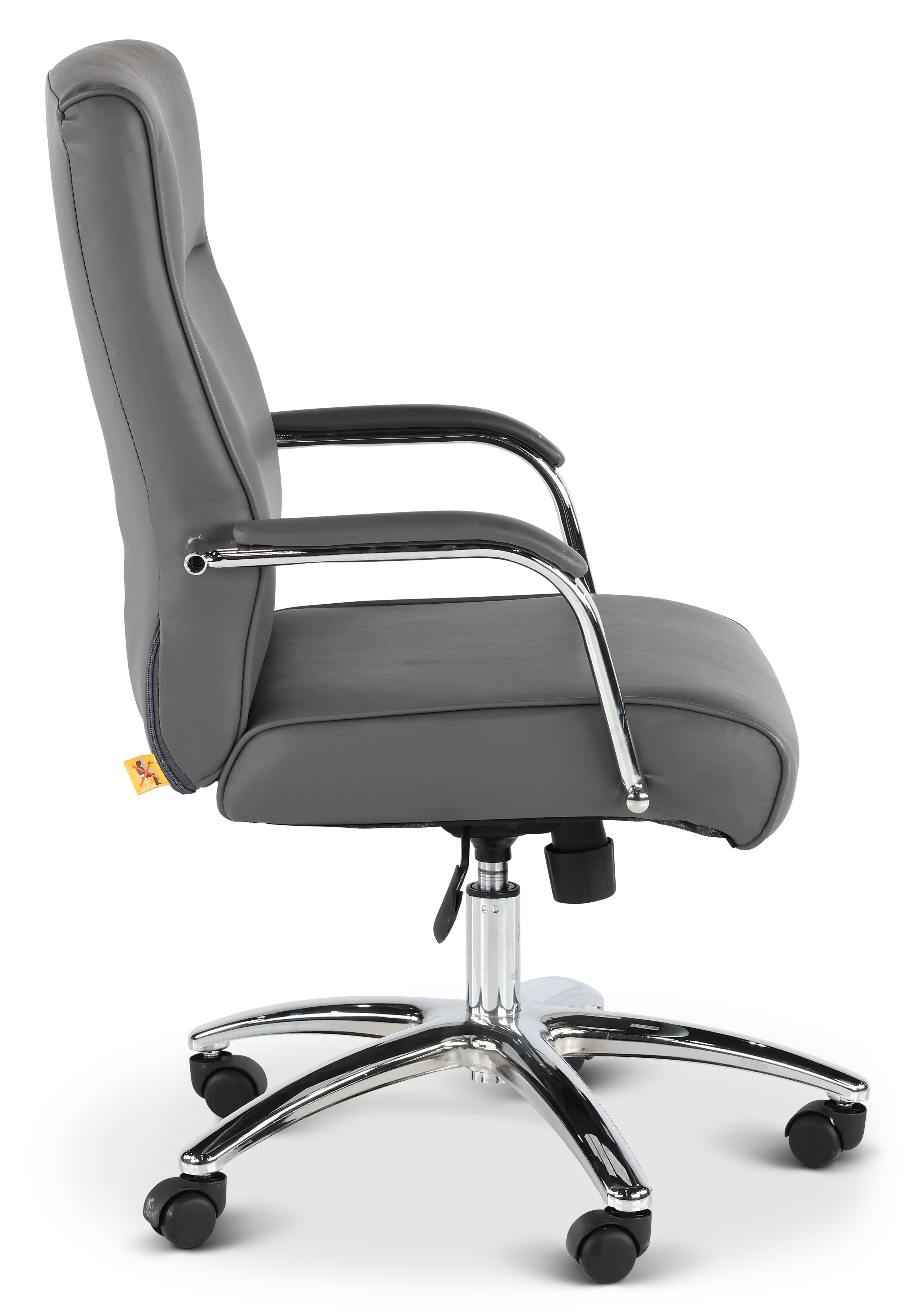 Modern Executive Series Gray CareSoft Vinyl Office Chair-4