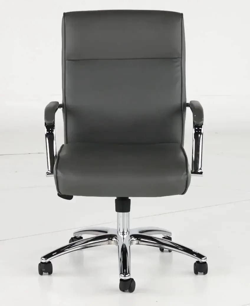 Modern Executive Series Gray CareSoft Vinyl Office Chair-5