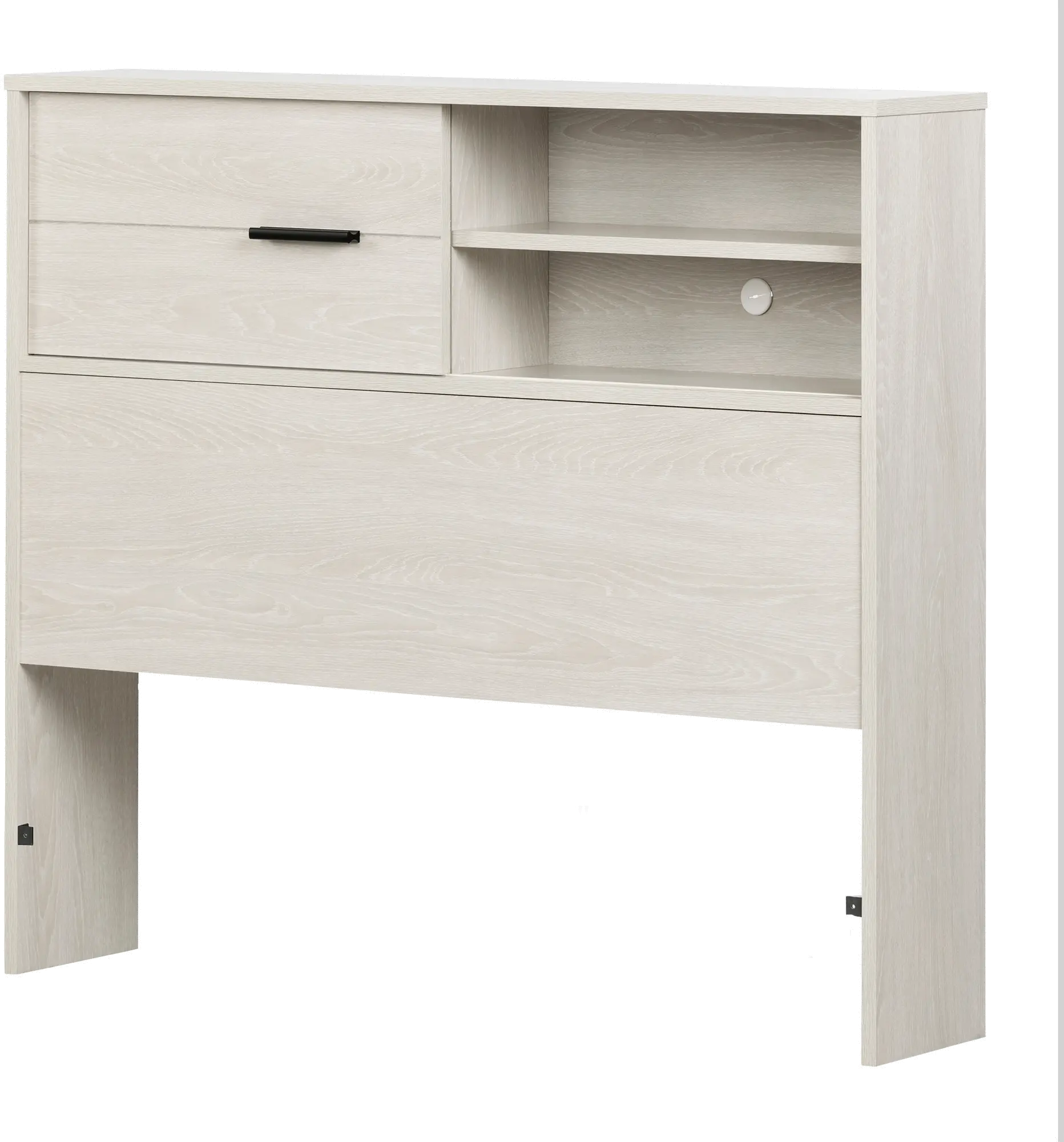 11948 Modern Light Gray Twin Storage Headboard - South Shore-4