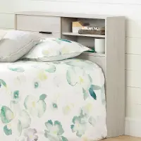 11948 Modern Light Gray Twin Storage Headboard