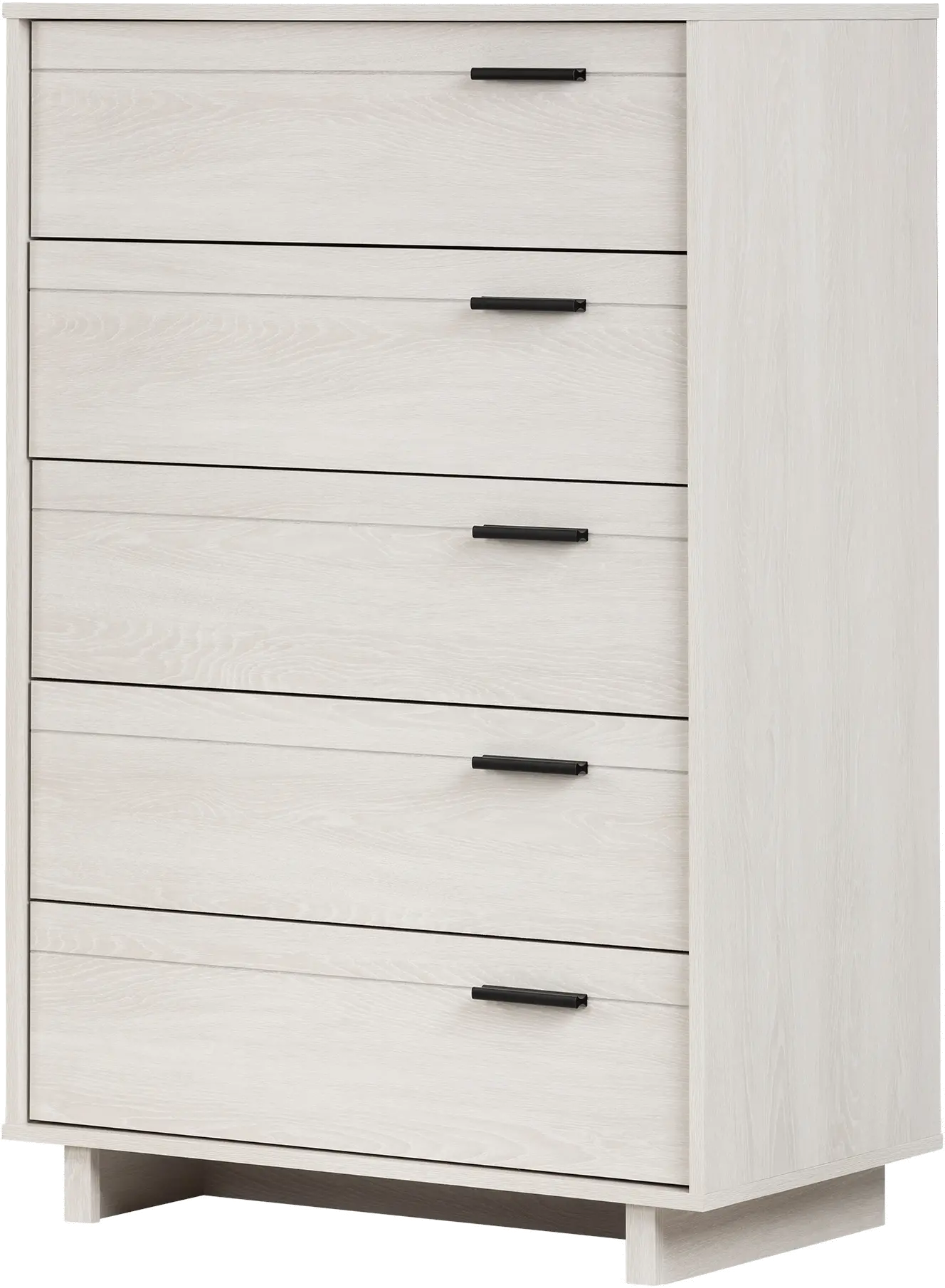 11951 Modern Light Gray Oak Chest of Drawers - South Shore-1