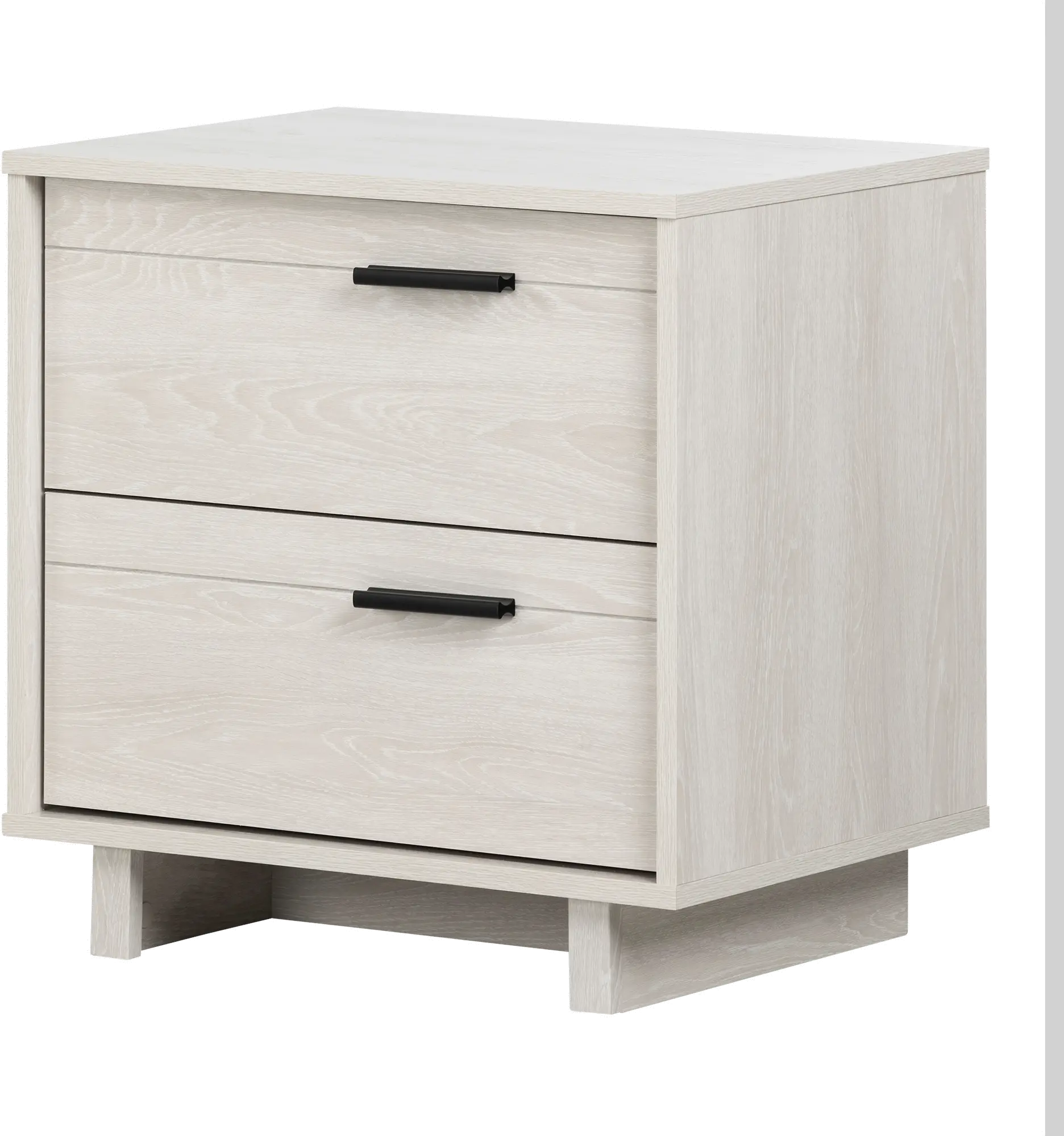 11952 Modern Light Gray Oak Nightstand - South Shore-3