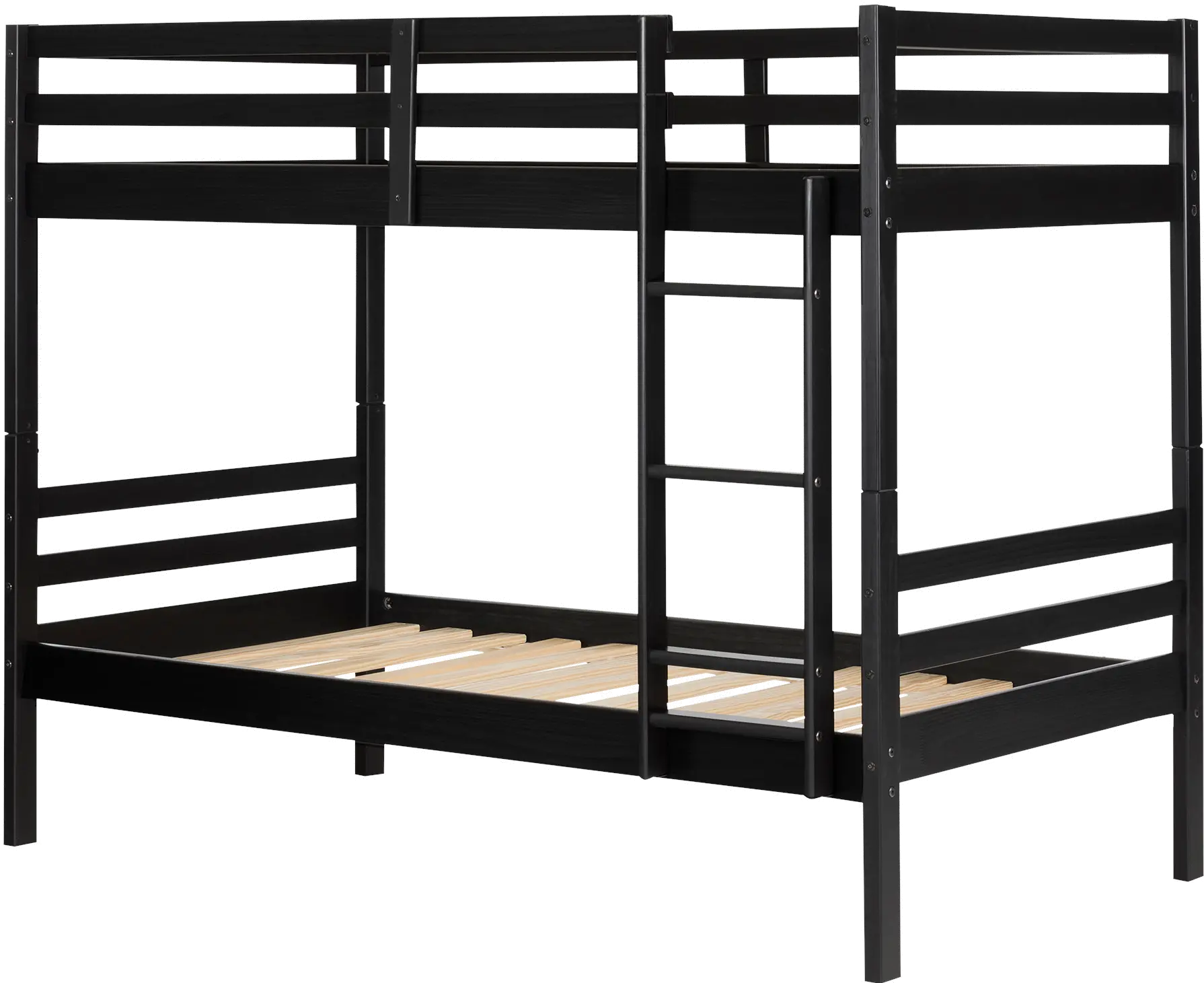 11819 Industrial Modern Black Twin-over-Twin Bunk Bed - South Shore-5