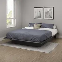 10440 Contemporary Gray Oak Queen Platform Bed - Step One