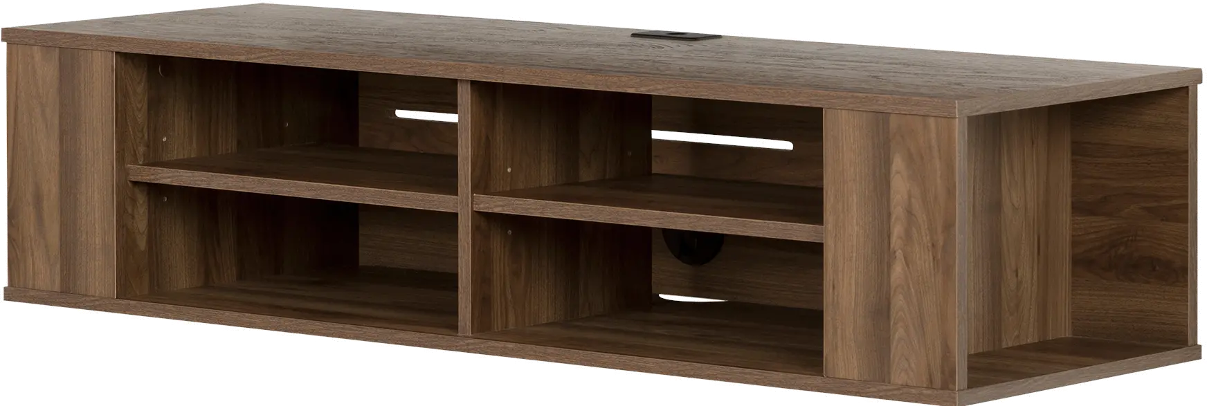 11962 City Life Natural Walnut 48 Inch Wall Mounted Media Console - South Shore-4