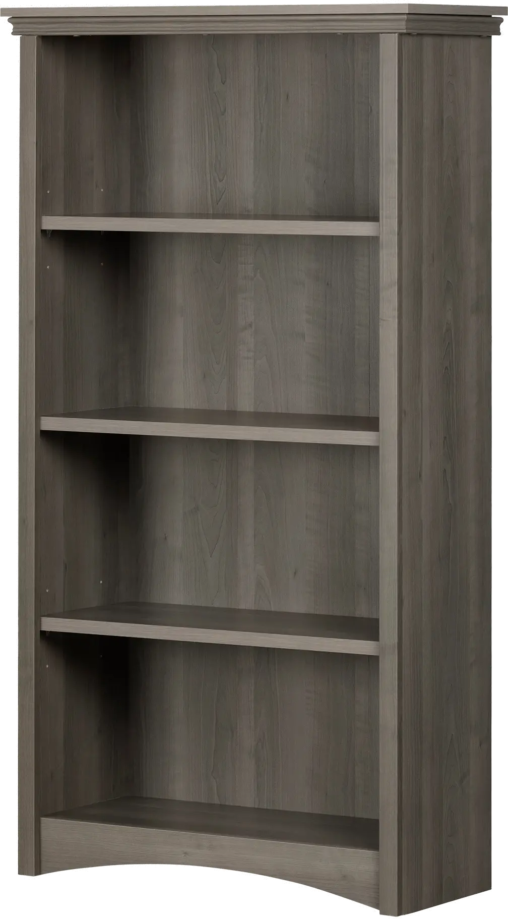 12205 Artwork Gray Maple 4-Shelf Bookcase - South Shore-5