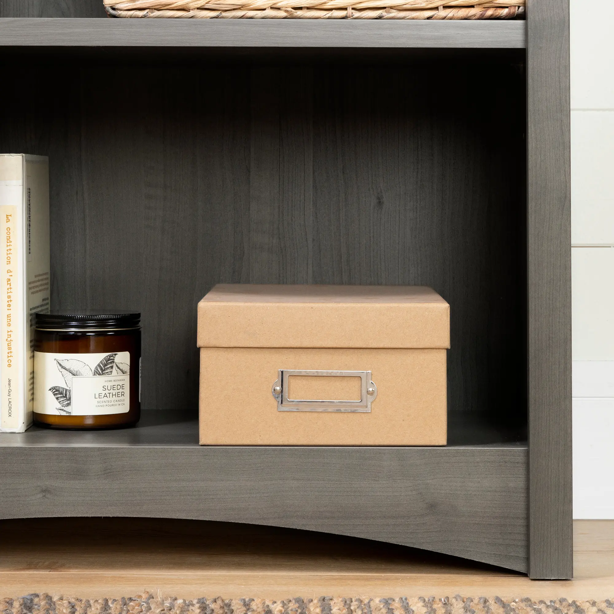 12205 Artwork Gray Maple 4-Shelf Bookcase-4