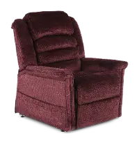 4825-2001-34 Soother Wine Power Reclining Lift Chair with Heat and Massage