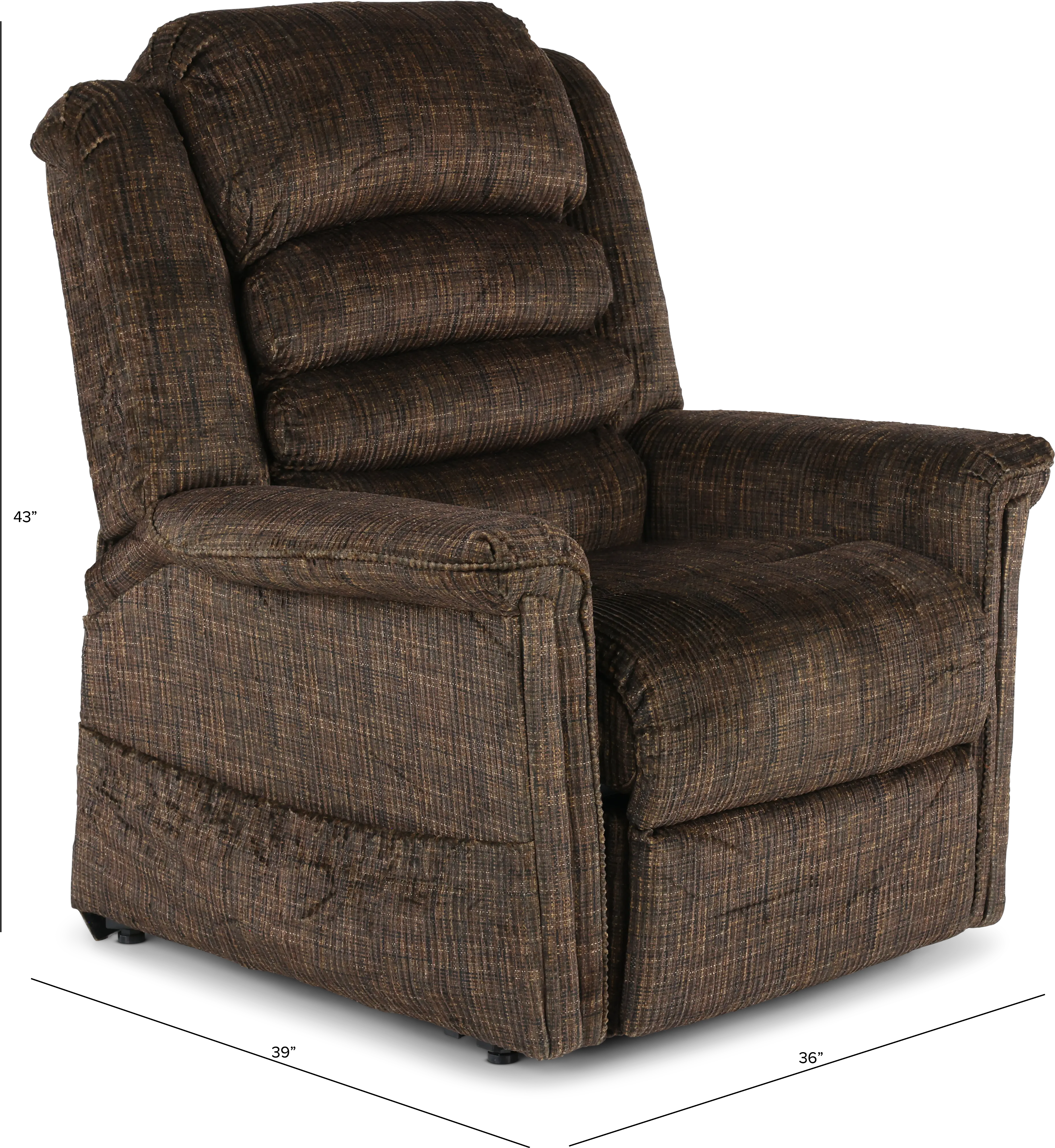 4825-2001-09 Soother Brown Power Reclining Lift Chair with Heat and Massage-3