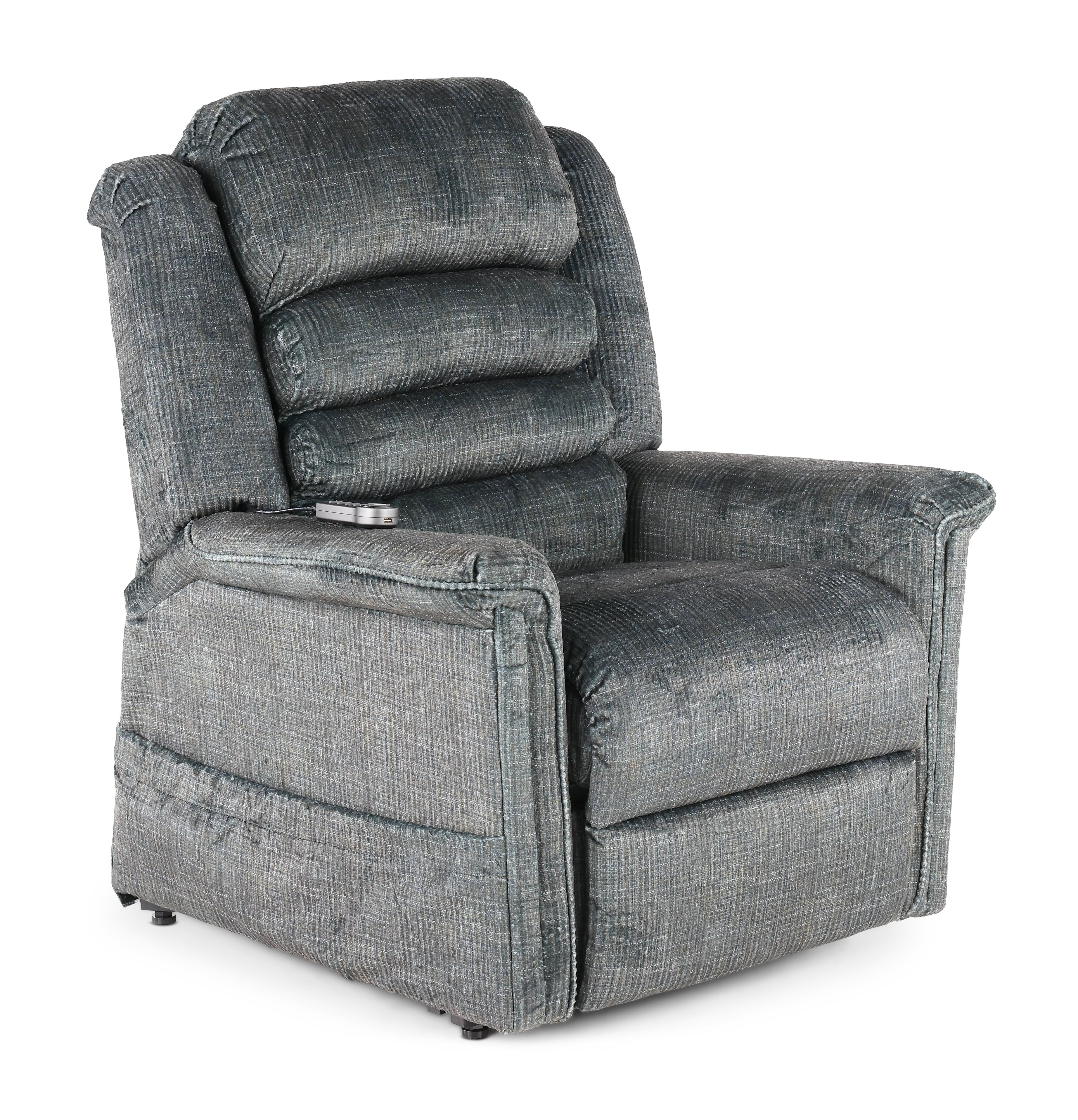 4825-2001-28 Soother Gray Power Reclining Lift Chair with Heat and Massage-1