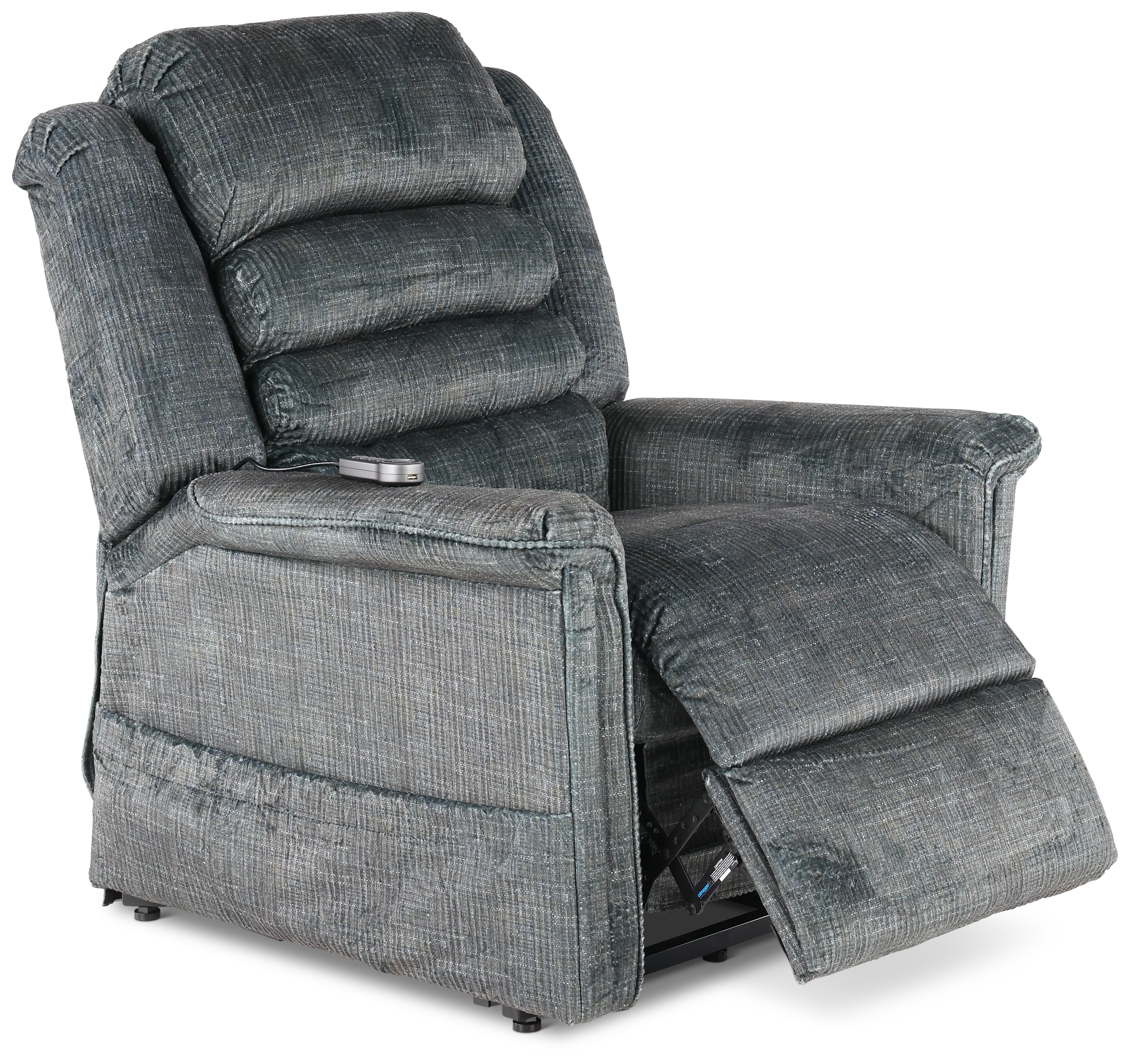 4825-2001-28 Soother Gray Power Reclining Lift Chair with Heat and Massage-4