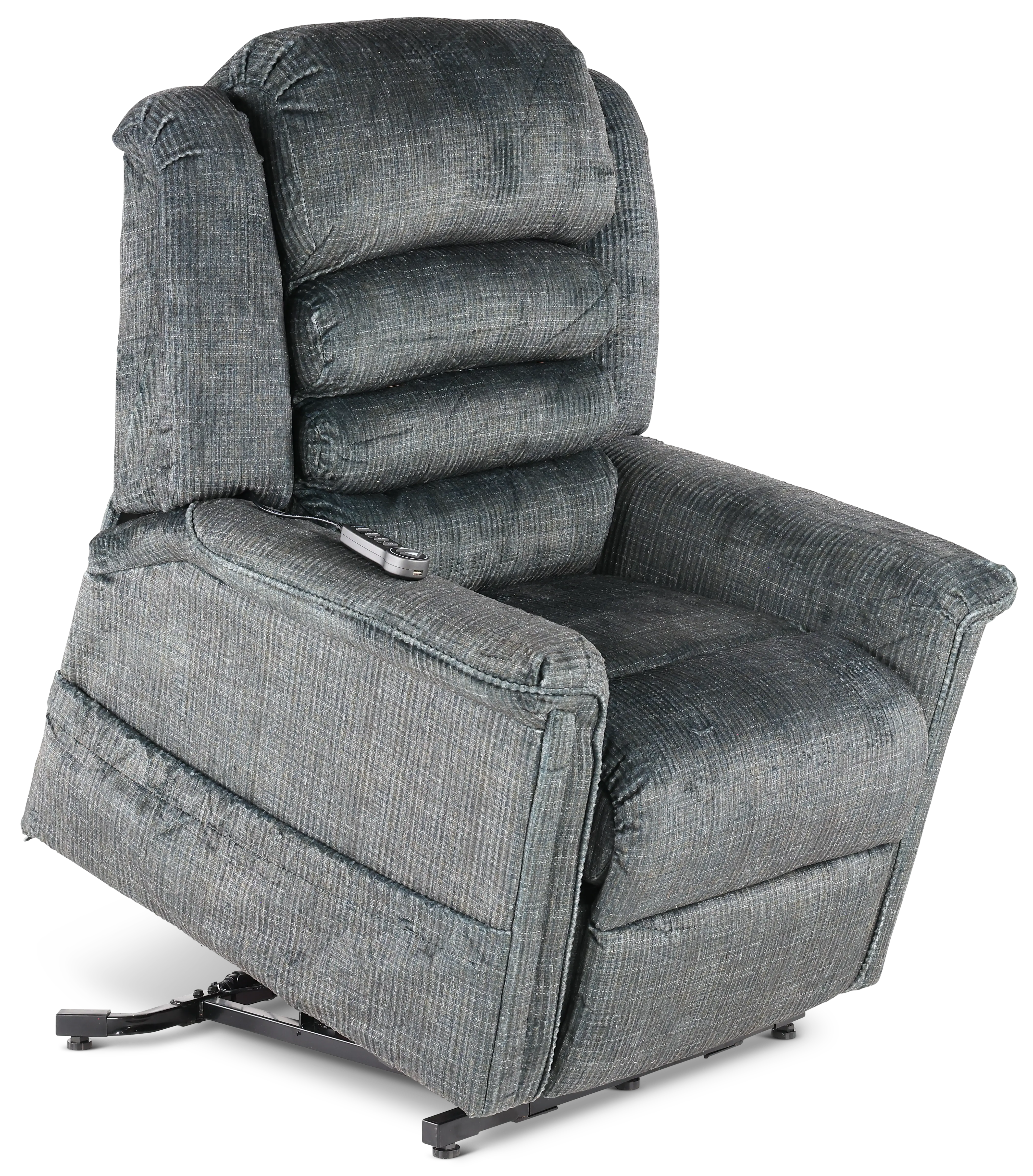 4825-2001-28 Soother Gray Power Reclining Lift Chair with Heat and Massage-5