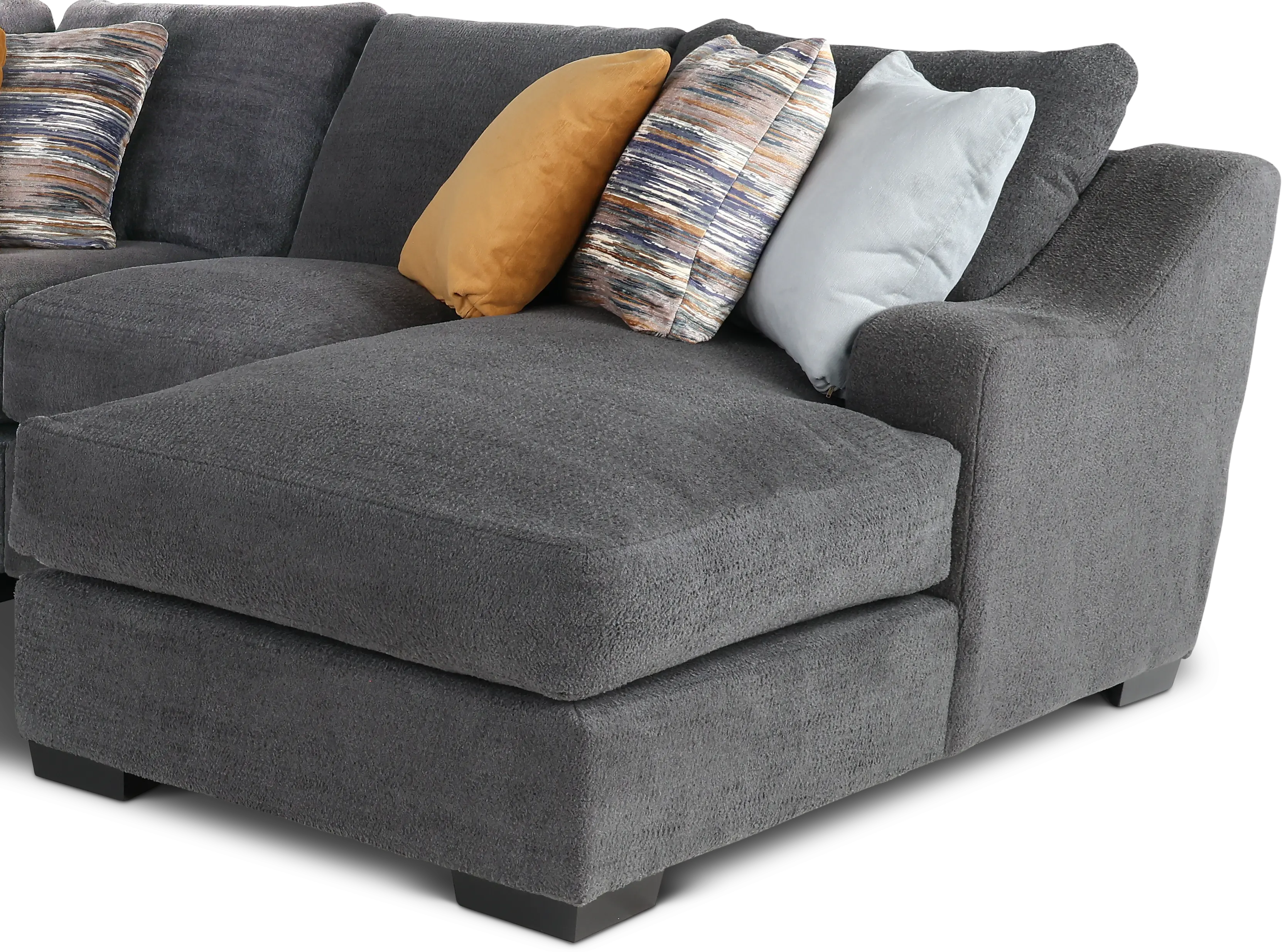 4PC/CLNGER/GRPHT/OP2 Challenger Gray 4 Piece Sectional-5