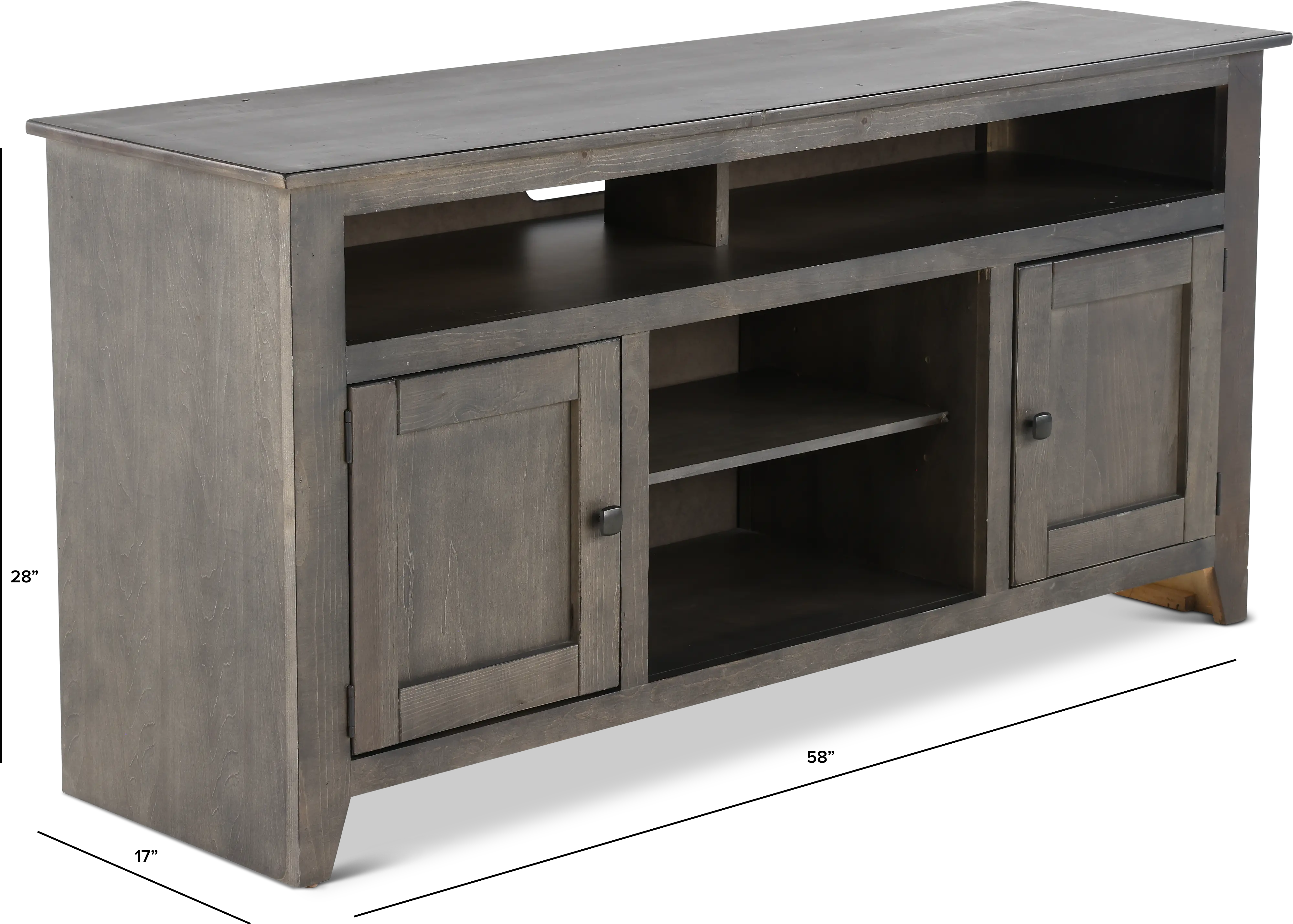 Rio Bravo Gray 58  TV Stand-3