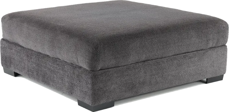 Challenger Graphite Gray Cocktail Ottoman