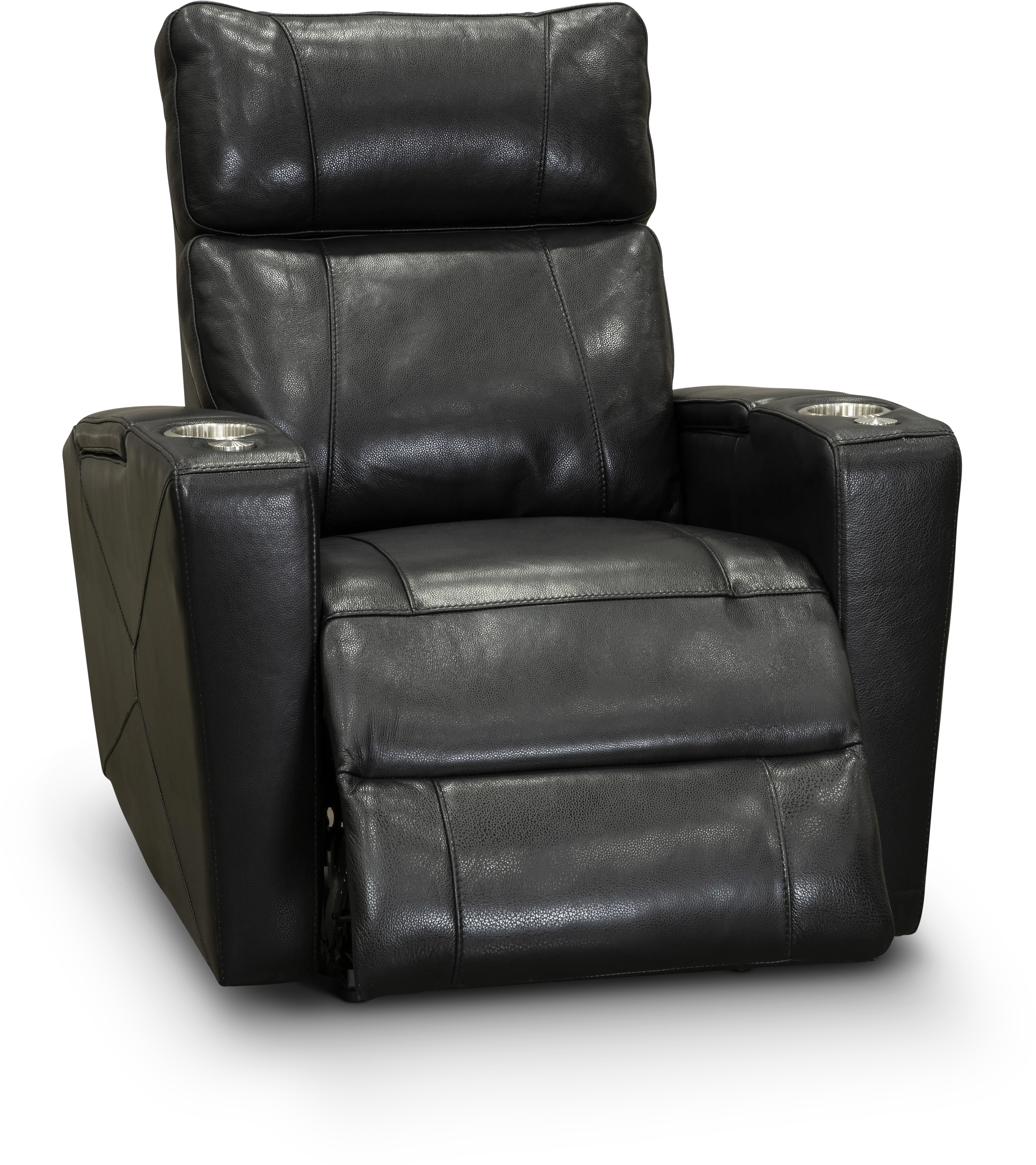 Carter Black Leather-Match Triple Power Theater Recliner-15