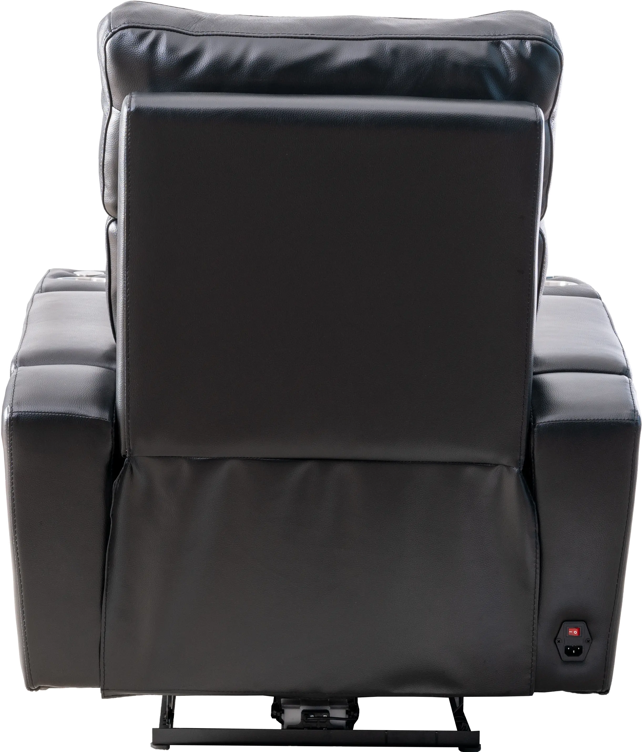 Carter Black Leather-Match Triple Power Theater Recliner-4
