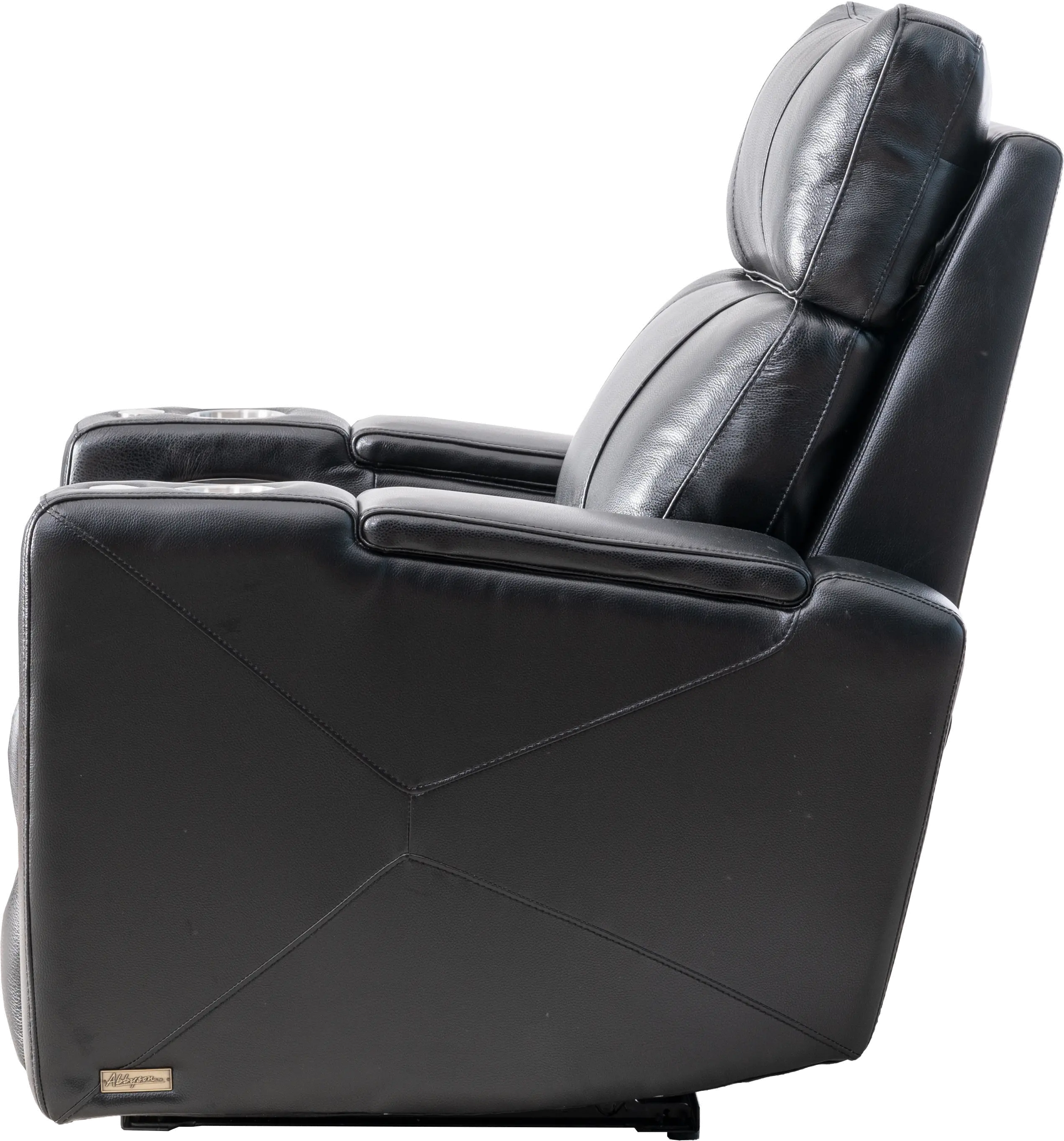 Carter Black Leather-Match Triple Power Theater Recliner-5