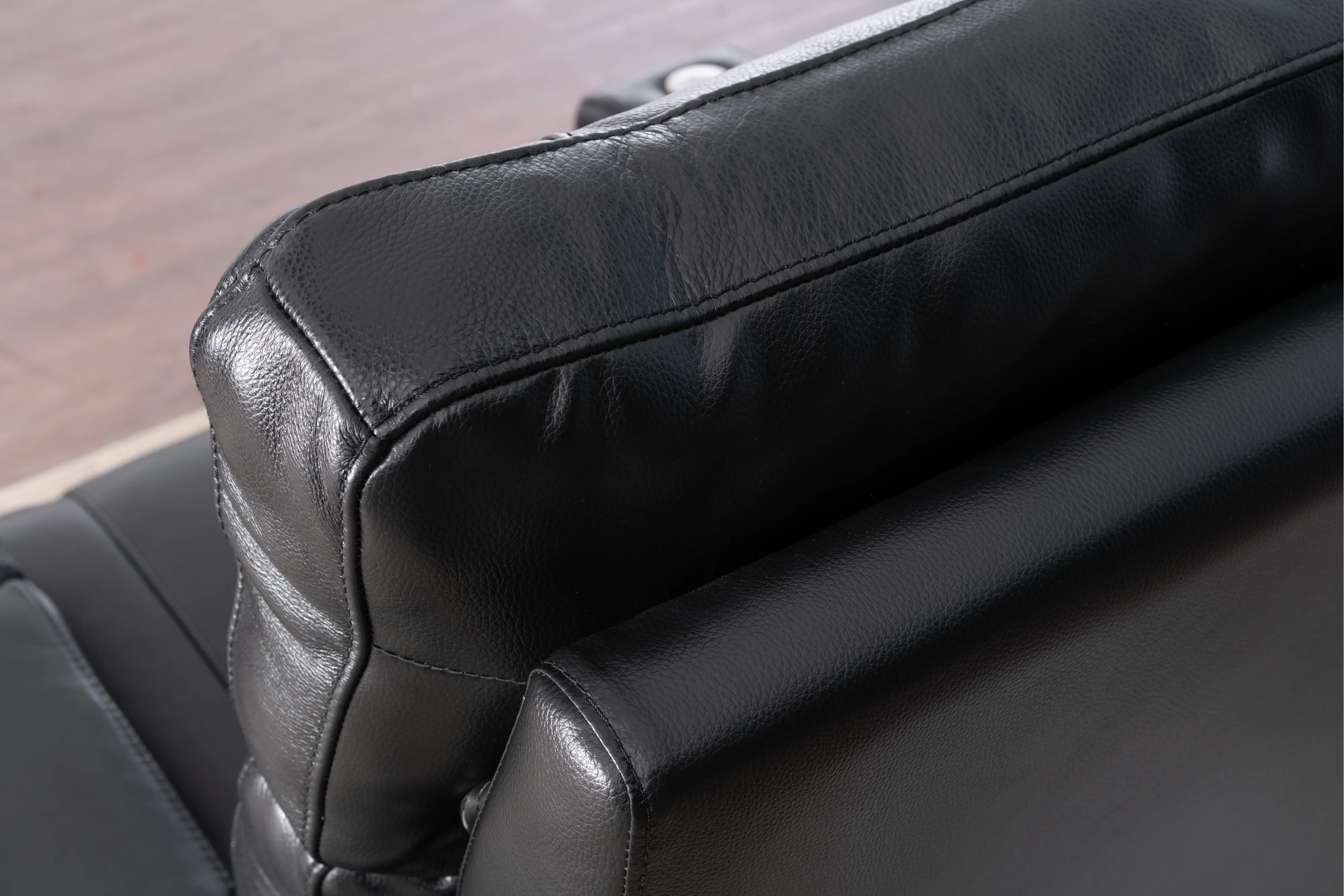 Carter Black Leather-Match Triple Power Theater Recliner-8