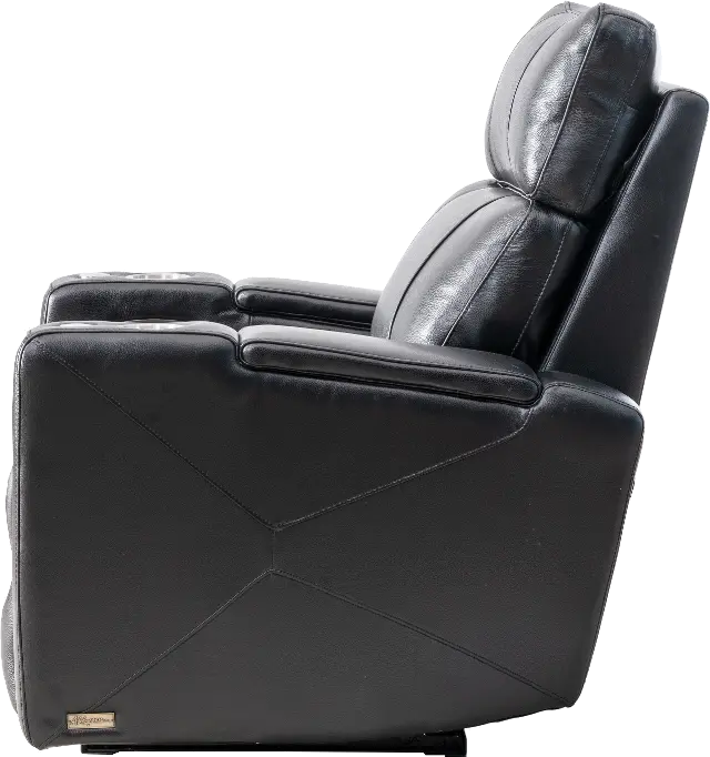 Carter Black Leather-Match Triple Power Theater Recliner-9