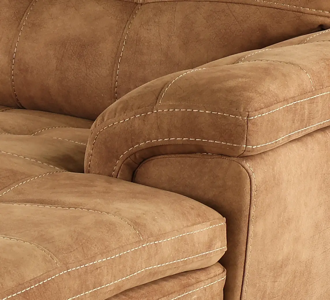 Sandy Brown 2 Piece Chaise Sectional-2