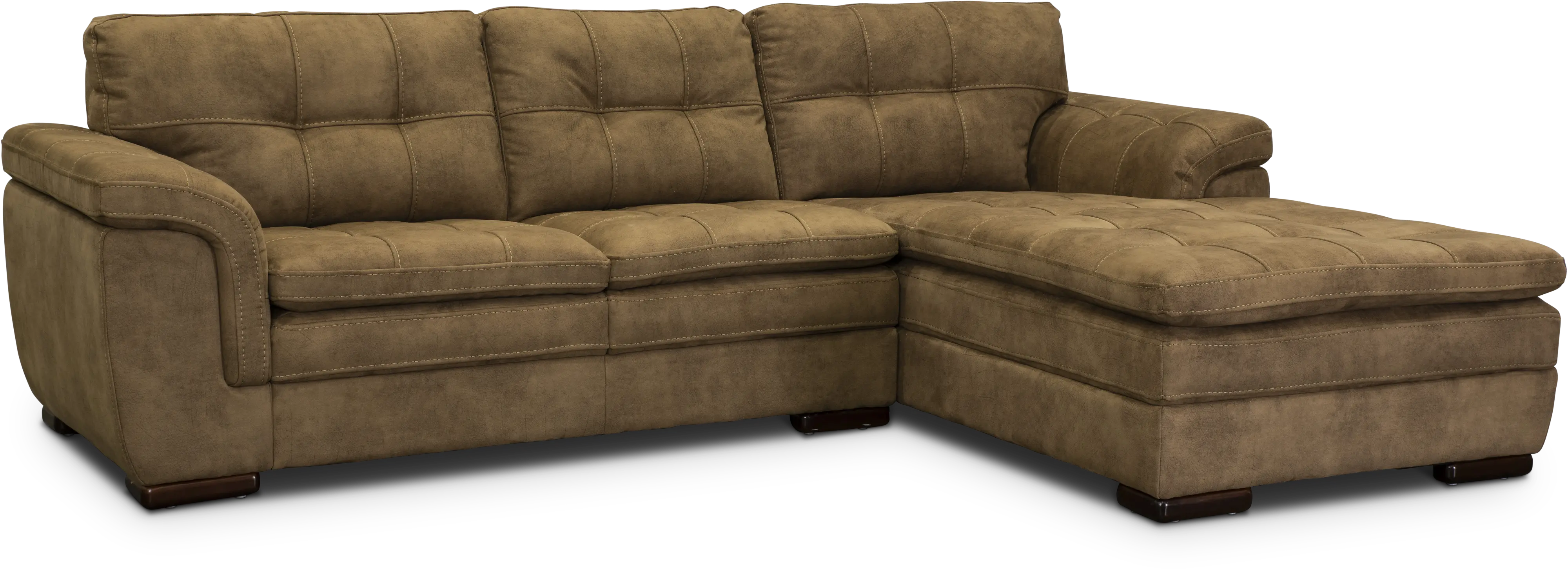 Sandy Brown 2 Piece Chaise Sectional-6