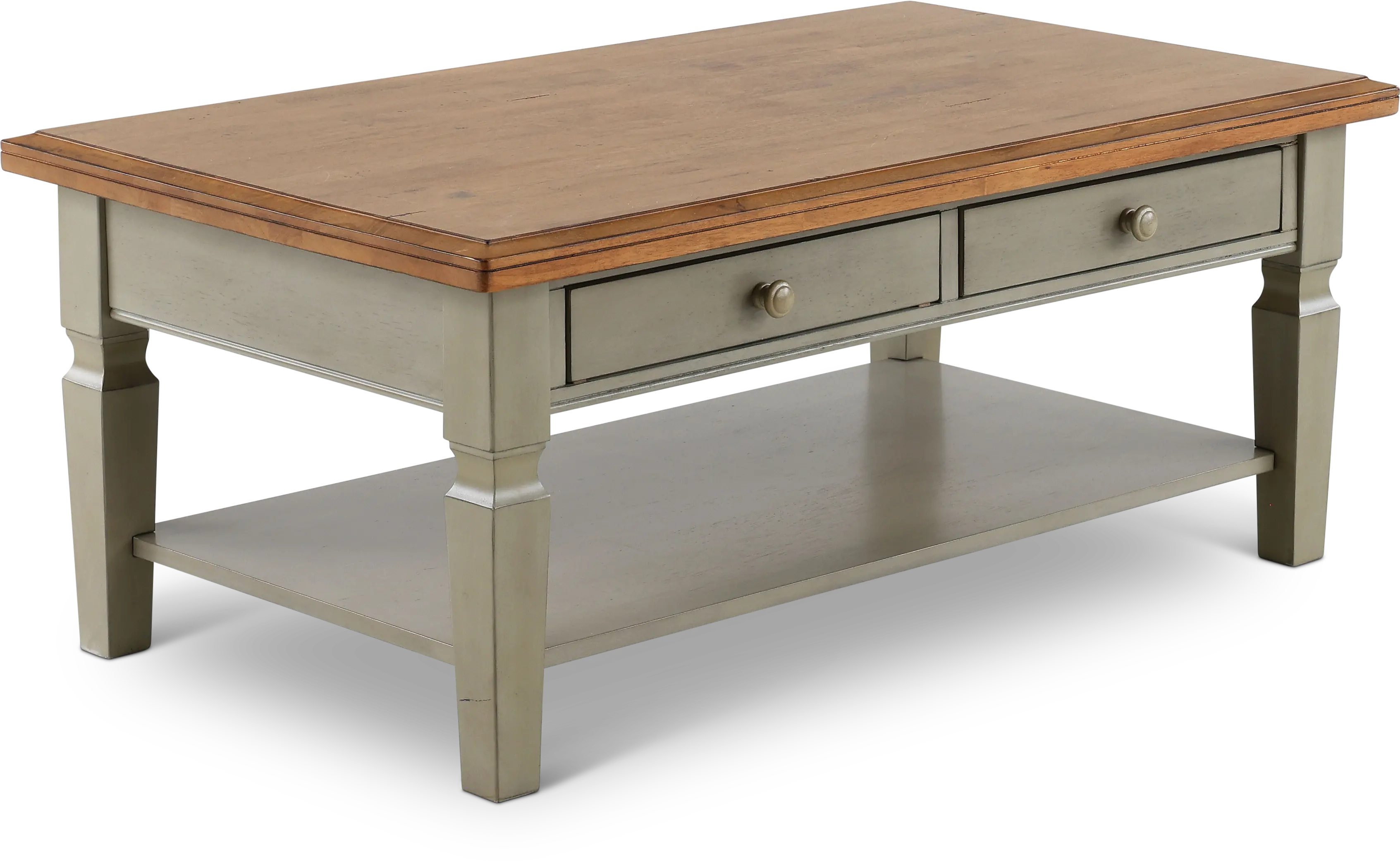 Barnwell Two Tone Coffee Table-7