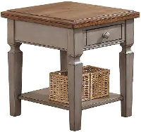 Barnwell Two Tone End Table