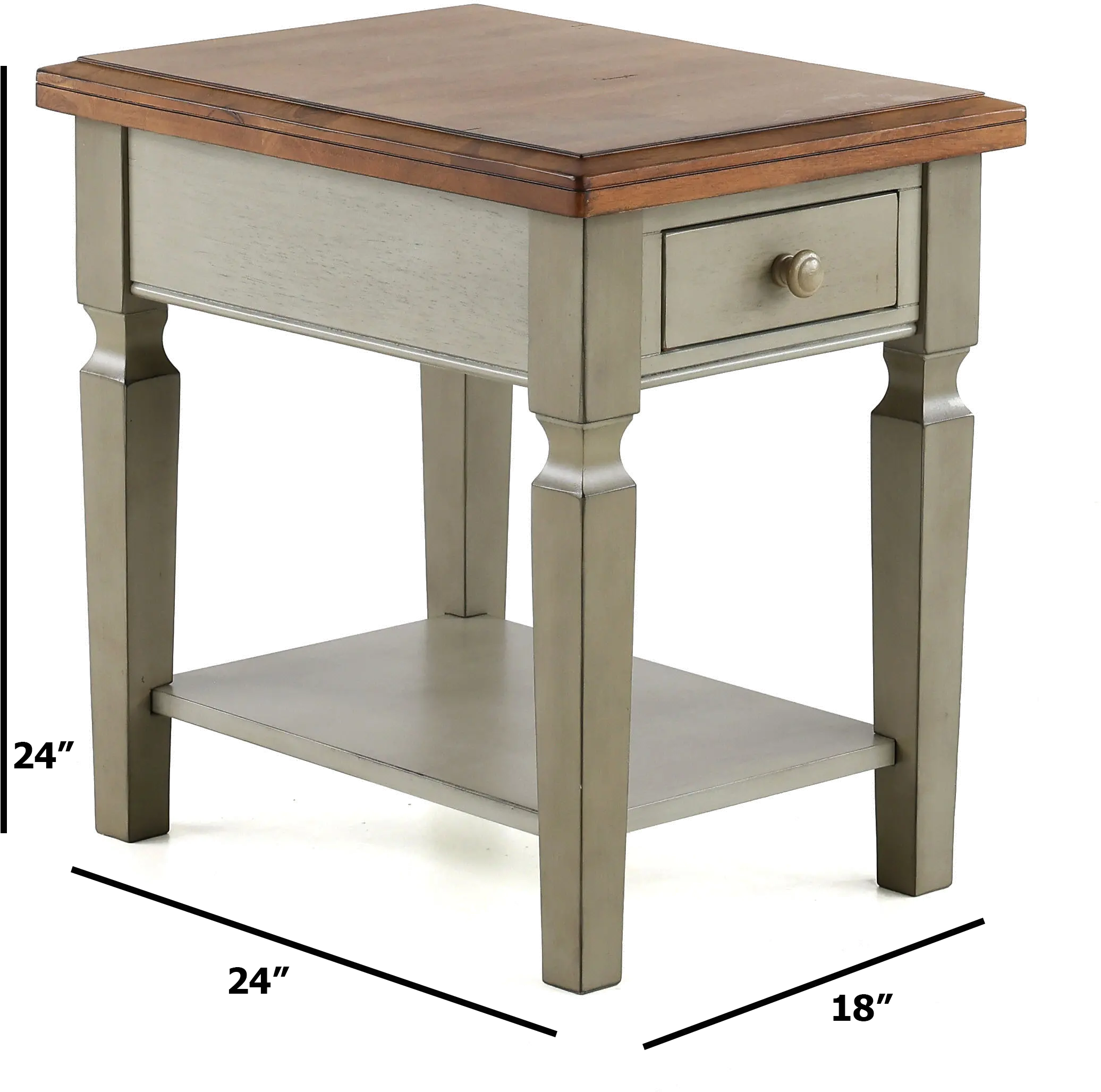 Barnwell Two Tone End Table-3